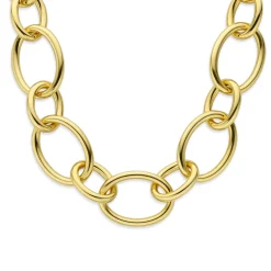 Bibbiena Poppi Adriane 925 Sterling Silber vergoldetes Gliedercollier|Parte di Me Fashion