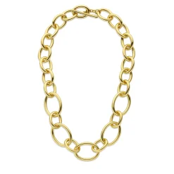 Bibbiena Poppi Adriane 925 Sterling Silber vergoldetes Gliedercollier|Parte di Me Fashion