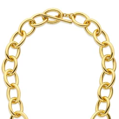 Bibbiena Poppi Adriane 925 Sterling Silber vergoldetes Gliedercollier|Parte di Me Fashion