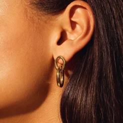 Bibbiena Poppi Adriane 925er Sterlingsilber vergoldet Tropfenohrringe mit 14 Karat Vergoldung|Parte di Me Discount