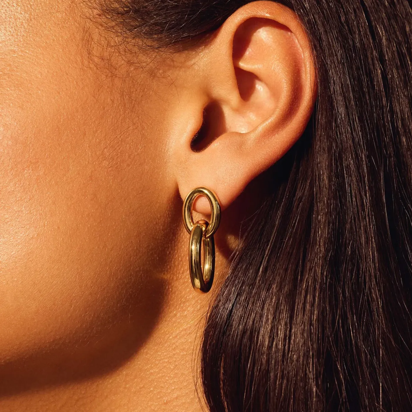 Bibbiena Poppi Adriane 925er Sterlingsilber vergoldet Tropfenohrringe mit 14 Karat Vergoldung|Parte di Me Discount