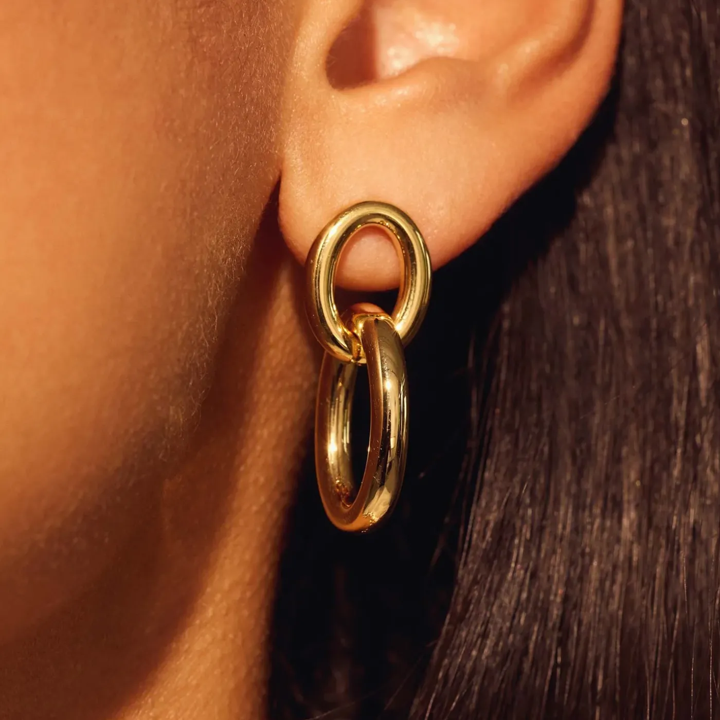 Bibbiena Poppi Adriane 925er Sterlingsilber vergoldet Tropfenohrringe mit 14 Karat Vergoldung|Parte di Me Discount