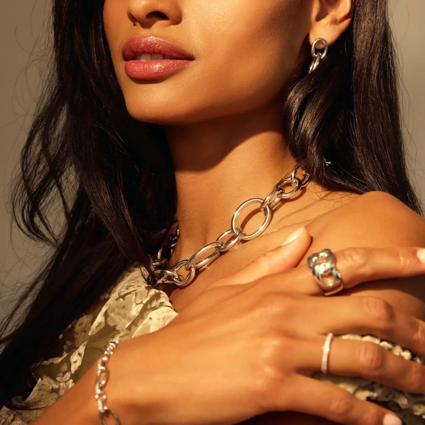 Bibbiena Poppi Adriane te 925 Sterling Silber Gliederkette|Parte di Me Online