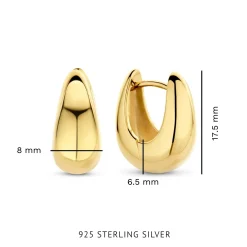 Bibbiena Poppi Casentino 925er Sterlingsilber vergoldete Ohrringe|Parte di Me Fashion