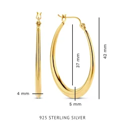 Bibbiena Poppi Casentino 925er Sterlingsilber vergoldete Ohrringe|Parte di Me Fashion