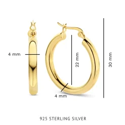 Bibbiena Poppi Casentino 925er Sterlingsilber vergoldete Ohrringe|Parte di Me Sale