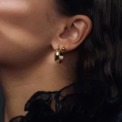 Bibbiena Poppi Casentino 925er Sterlingsilber vergoldete Ohrringe|Parte di Me New