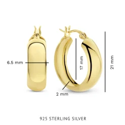 Bibbiena Poppi Casentino 925er Sterlingsilber vergoldete Ohrringe|Parte di Me New