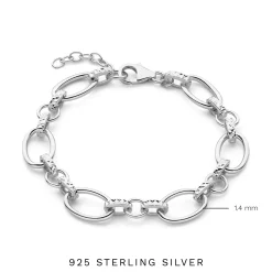Bibbiena Poppi Clara 925 Sterling Silber Gliederarmband|Parte di Me Hot