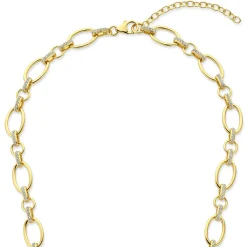 Bibbiena Poppi Clara 925 Sterling Silber vergoldetes Gliedercollier mit Zirkoniasteinen|Parte di Me Best