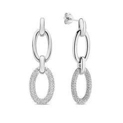 Bibbiena Poppi Clara 925 Sterling Silber Ohrringe mit Zirkonia Steinen|Parte di Me Sale