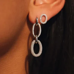 Bibbiena Poppi Clara 925 Sterling Silber Ohrringe mit Zirkonia Steinen|Parte di Me Sale