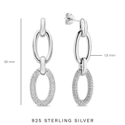 Bibbiena Poppi Clara 925 Sterling Silber Ohrringe mit Zirkonia Steinen|Parte di Me Sale