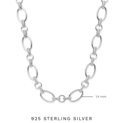 Bibbiena Poppi Clara te 925 Sterling Silber Gliederkette mit Zirkoniasteinen|Parte di Me Online