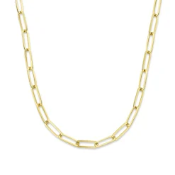 Bibbiena Poppi Felice 925er Sterlingsilber vergoldetes Gliedercollier mit 14 Karat Goldplattierung|Parte di Me Online