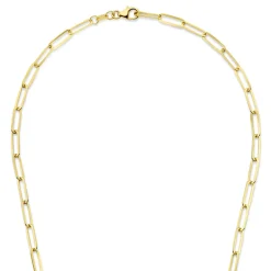 Bibbiena Poppi Felice 925er Sterlingsilber vergoldetes Gliedercollier mit 14 Karat Goldplattierung|Parte di Me Online