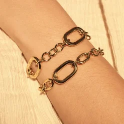 Bibbiena Poppi Gionna 925 Sterling Silber vergoldetes Gliederarmband|Parte di Me Discount