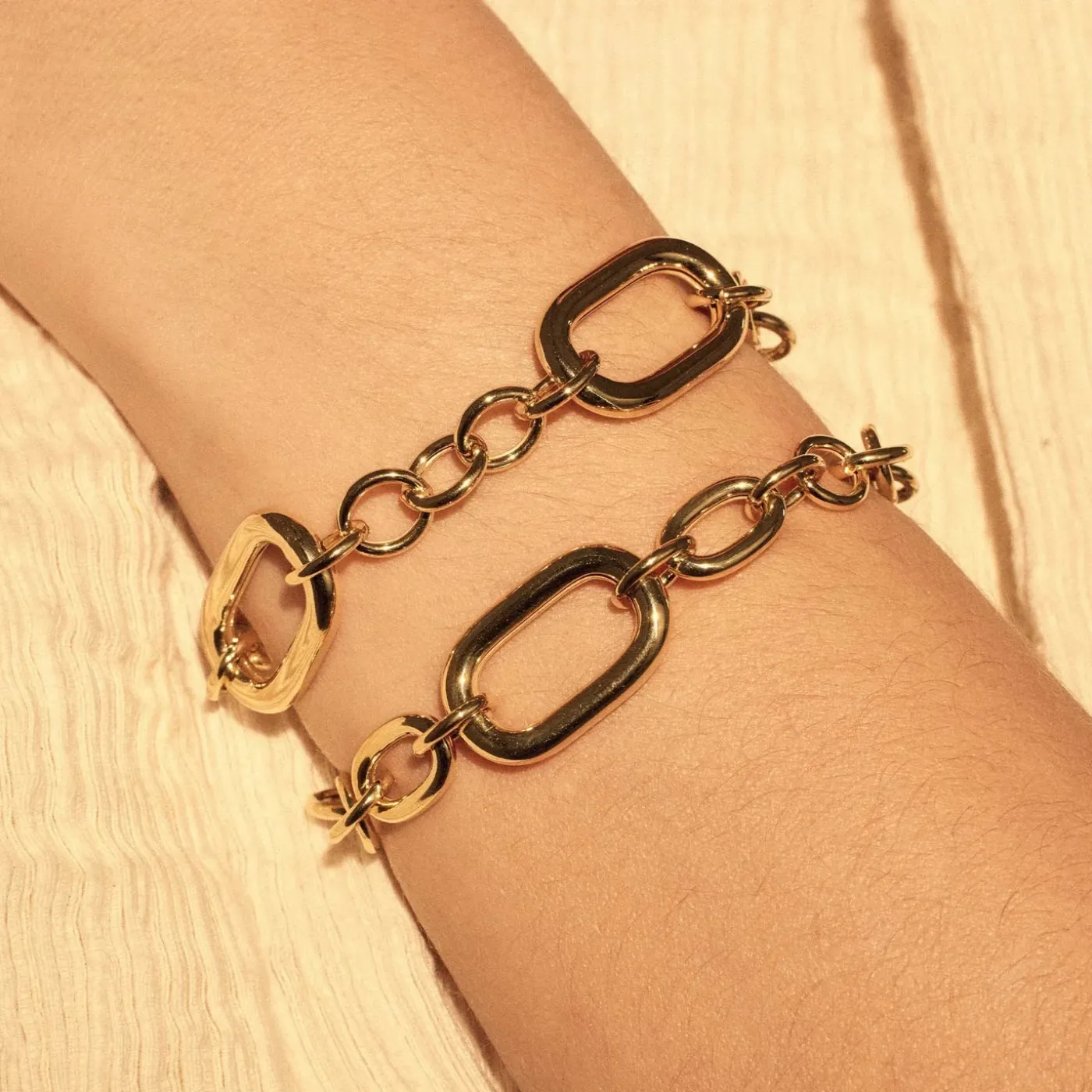 Bibbiena Poppi Gionna 925 Sterling Silber vergoldetes Gliederarmband|Parte di Me New