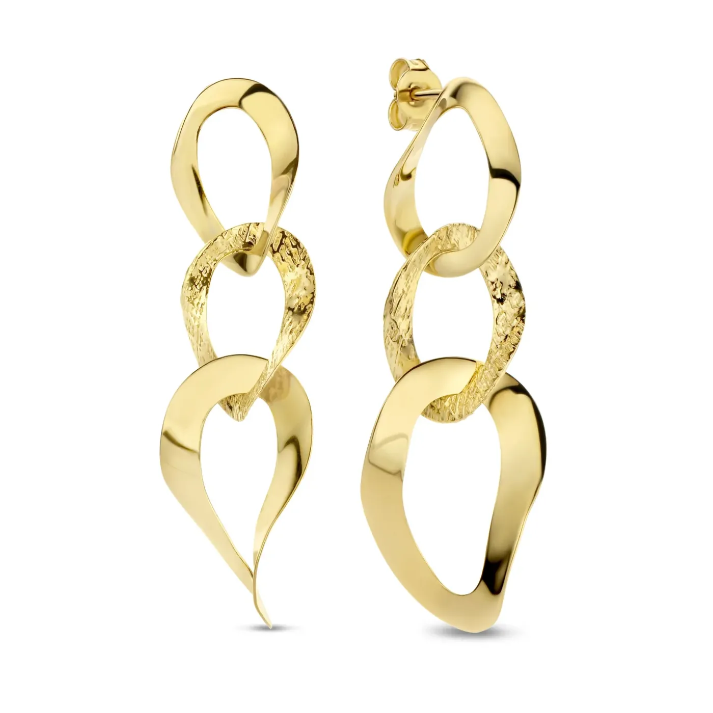 Bibbiena Poppi Madonna 925er Sterlingsilber vergoldet Tropfenohrringe mit 14 Karat Vergoldung|Parte di Me Discount