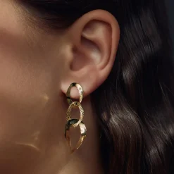 Bibbiena Poppi Madonna 925er Sterlingsilber vergoldet Tropfenohrringe mit 14 Karat Vergoldung|Parte di Me Discount