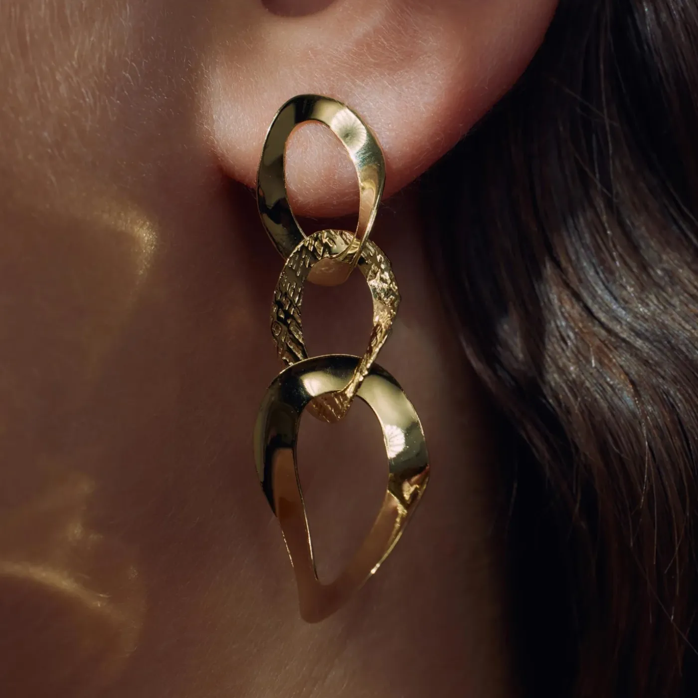 Bibbiena Poppi Madonna 925er Sterlingsilber vergoldet Tropfenohrringe mit 14 Karat Vergoldung|Parte di Me Discount