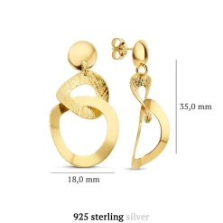 Bibbiena Poppi Madonna 925er Sterlingsilber vergoldet Tropfenohrringe mit 14 Karat Vergoldung|Parte di Me Sale
