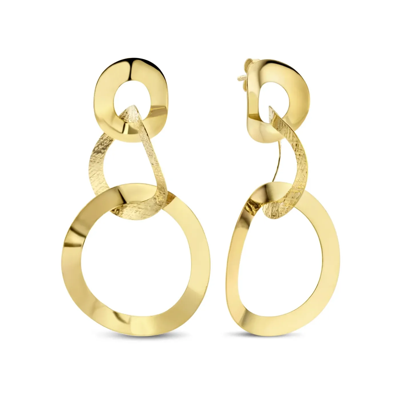 Bibbiena Poppi Madonna 925er Sterlingsilber vergoldet Tropfenohrringe mit 14 Karat Vergoldung|Parte di Me Online