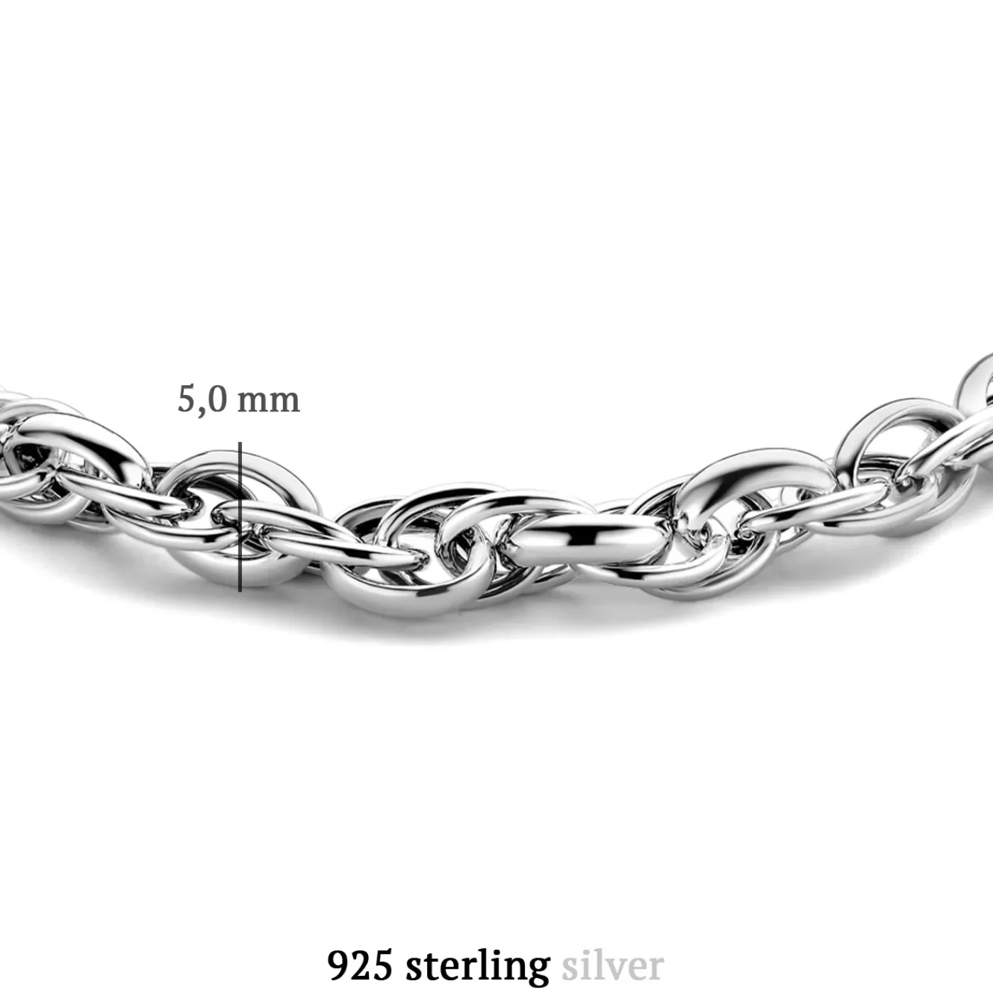 Bibbiena Poppi San Fedele Gliederarmband aus 925er Sterlingsilber|Parte di Me Online