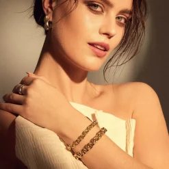 Bibbiena Poppi Tara 925 Sterling Silber vergoldetes Gliederarmband|Parte di Me Online