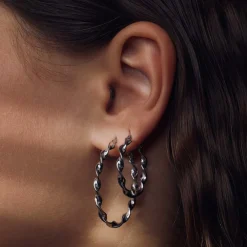 Bibbiena Poppi Viviana 925 Sterling Silber Ohrringe mit Drehung|Parte di Me Hot