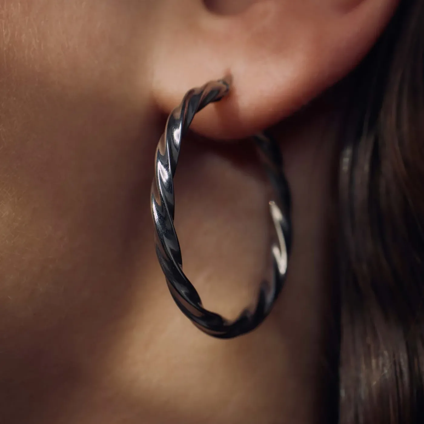 Bibbiena Poppi Viviana 925 Sterling Silber Ohrringe mit Drehung|Parte di Me New