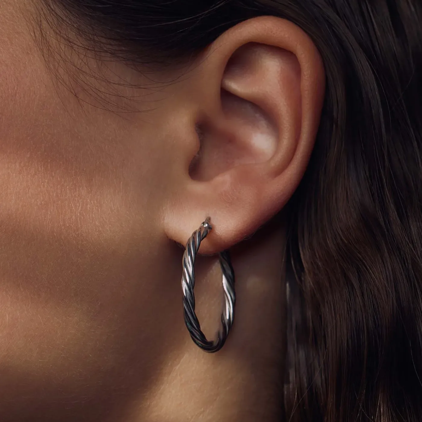 Bibbiena Poppi Viviana 925 Sterling Silber Ohrringe mit Drehung|Parte di Me Sale