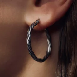 Bibbiena Poppi Viviana 925 Sterling Silber Ohrringe mit Drehung|Parte di Me Sale