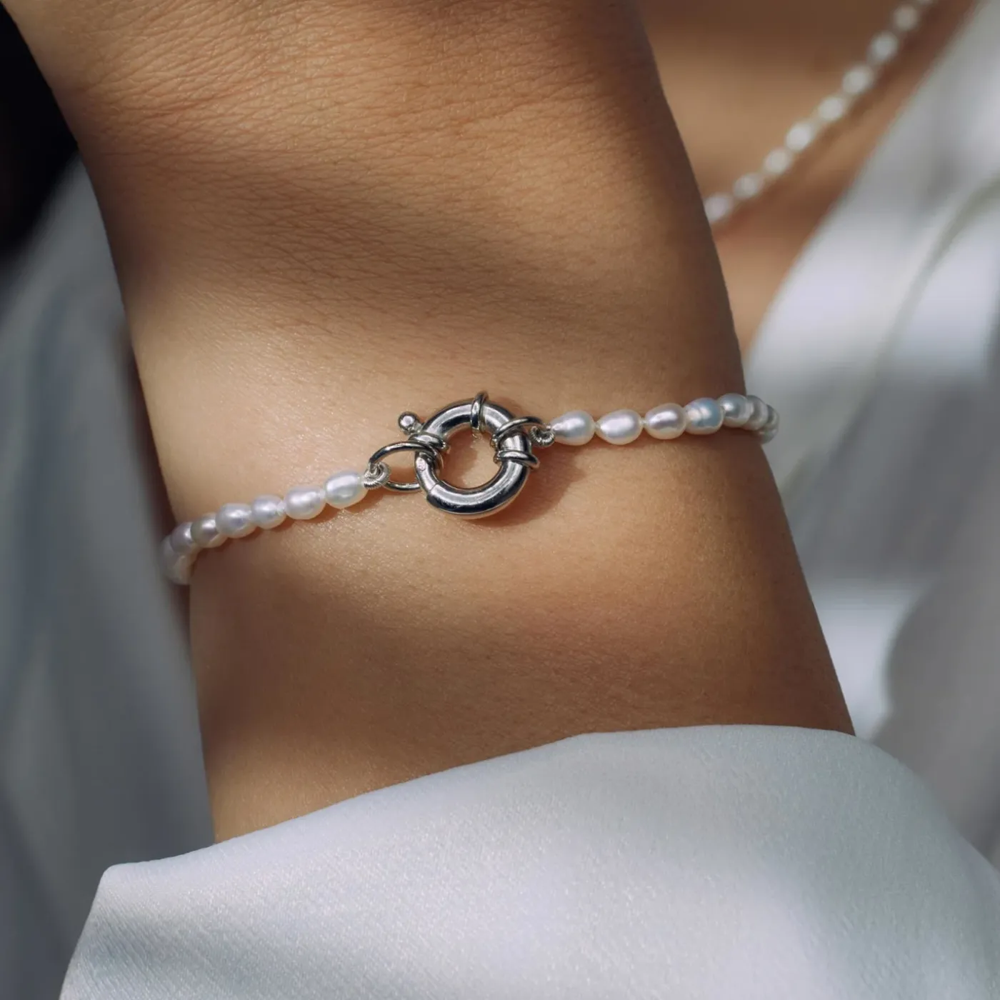 Brioso Cortona Bella 925 Sterling Silber Perlenarmband mit Süßwasserperlen|Parte di Me Outlet