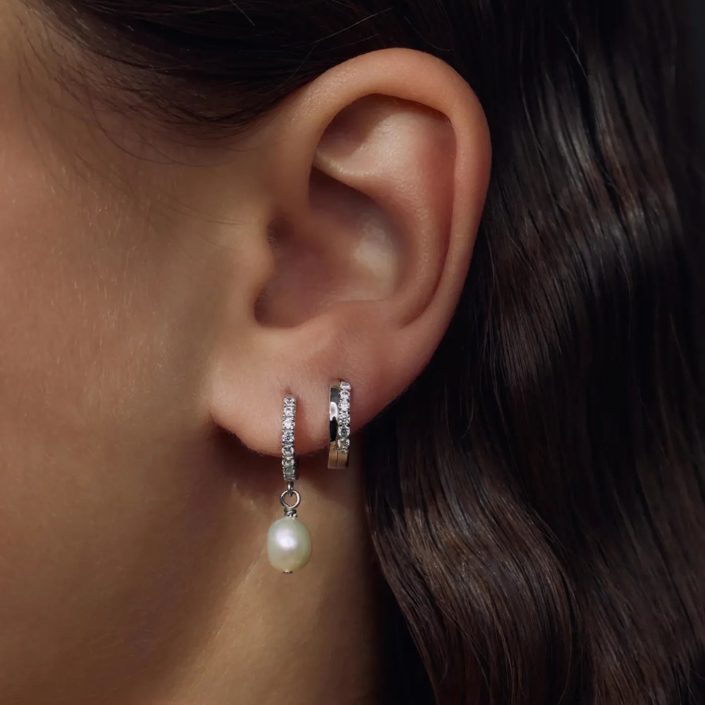 Brioso Cortona Bella 925 Sterling Silber Ohrringe mit Süßwasserperle|Parte di Me Best