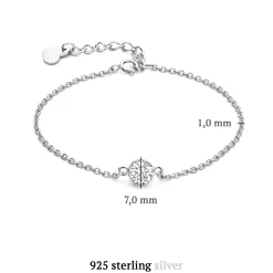 Cento Luci Rosia Armband aus 925er Sterlingsilber mit Zirkoniasteinen|Parte di Me Fashion