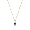Mia Colore Azure 925 Sterling Silber vergoldetes Collier mit blauem Zirkoniastein|Parte di Me Outlet