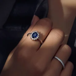 Mia Colore Azure Ring aus 925er Sterlingsilber mit blauem Zirkoniastein|Parte di Me Best