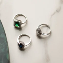 Mia Colore Azure Ring aus 925er Sterlingsilber mit blauem Zirkoniastein|Parte di Me Best