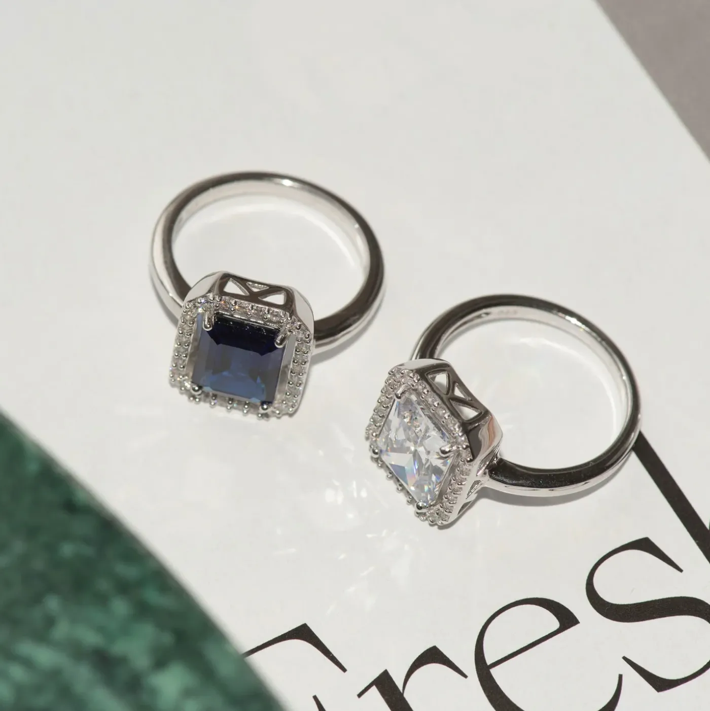 Mia Colore Azure Ring aus 925er Sterlingsilber mit blauem Zirkoniastein|Parte di Me Best