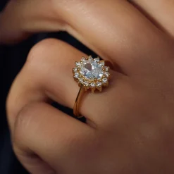 Mia Colore Bianca 925 Sterlingsilber vergoldeter Ring mit Zirkoniastein|Parte di Me Discount