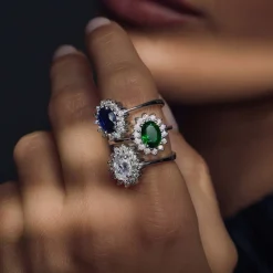 Mia Colore Bianca Ring aus 925er Sterlingsilber mit Zirkoniastein|Parte di Me Clearance