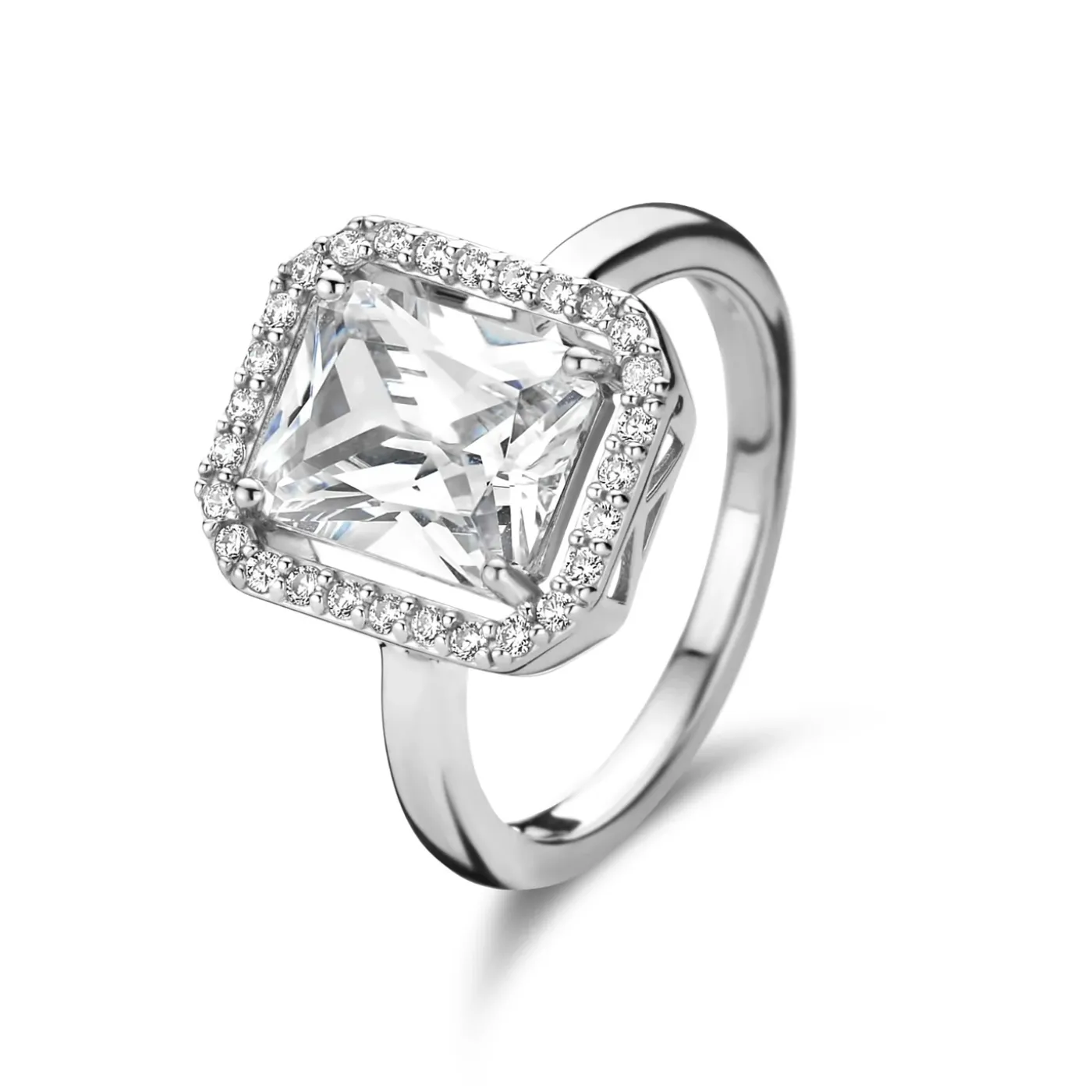 Mia Colore Bianca Ring aus 925er Sterlingsilber mit Zirkoniastein|Parte di Me Best