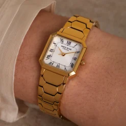 Orologio quadratische Damenuhr goldfarben und Perlmutt|Parte di Me Best