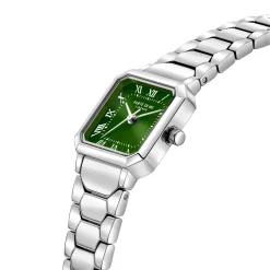 Orologio quadratische Damenuhr silberfarben und grün|Parte di Me Outlet