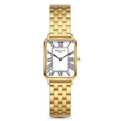 Orologio rechteckige Damenuhr goldfarben und weiß|Parte di Me Online