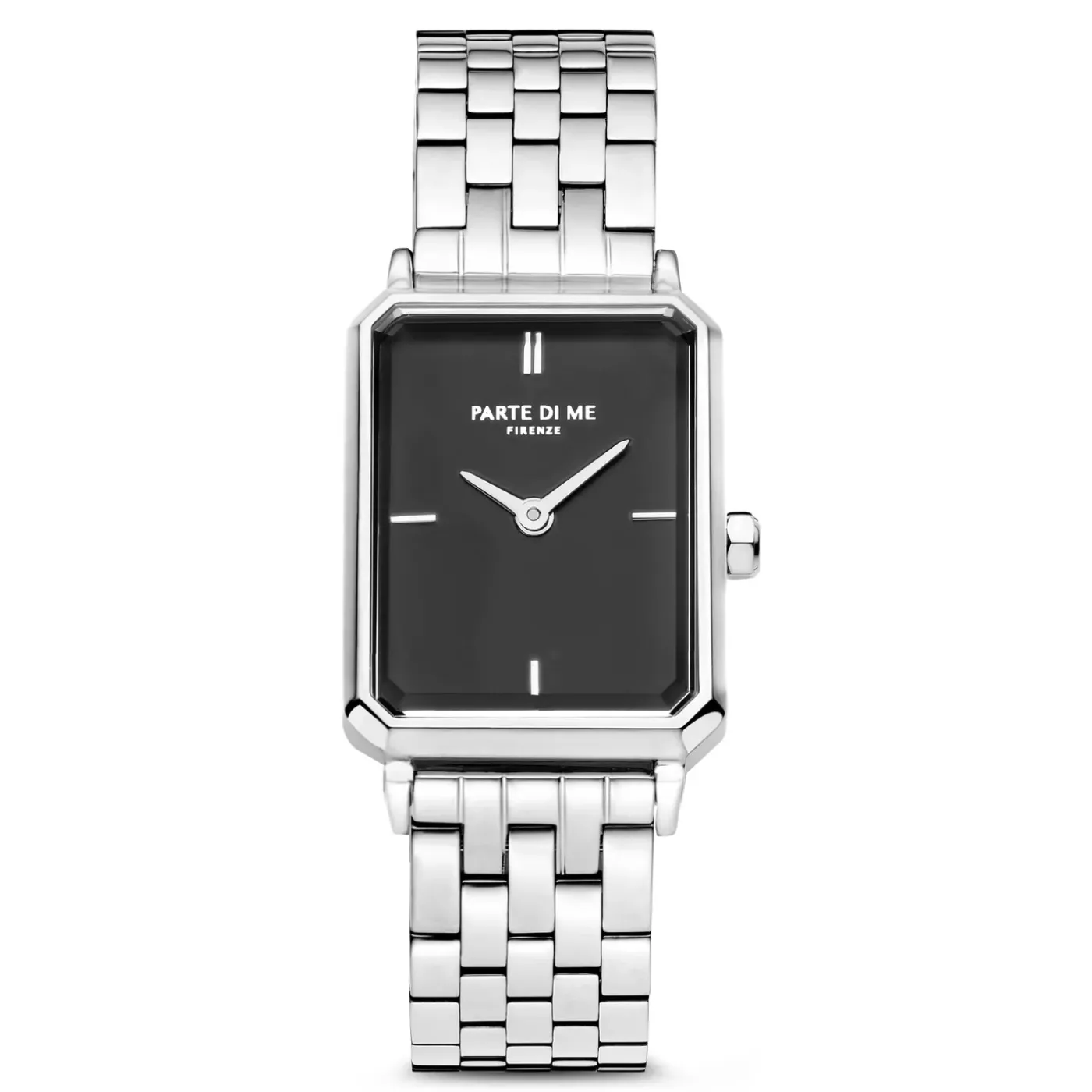 Orologio rechteckige Damenuhr silberfarben und schwarz|Parte di Me Clearance