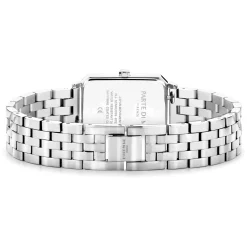 Orologio rechteckige Damenuhr silberfarben und schwarz|Parte di Me Clearance