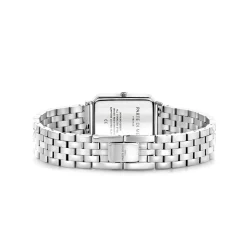 Orologio rechteckige Damenuhr silberfarben und dunkelblau|Parte di Me Fashion