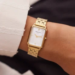 Orologio rechteckige Damenuhr goldfarben und Perlmutt|Parte di Me Fashion